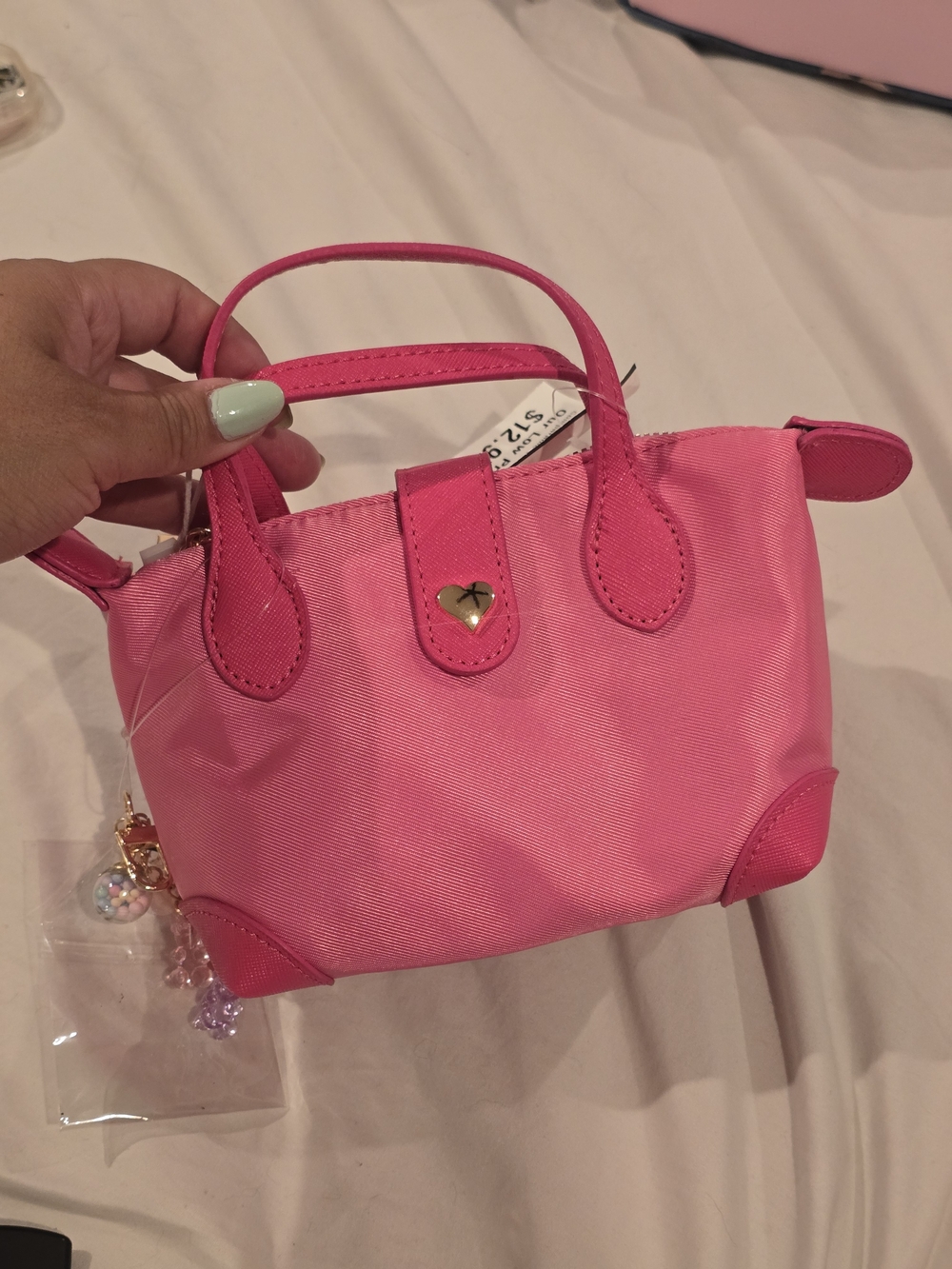 Blush Kiss Pink Pouchette Crossbody Bag